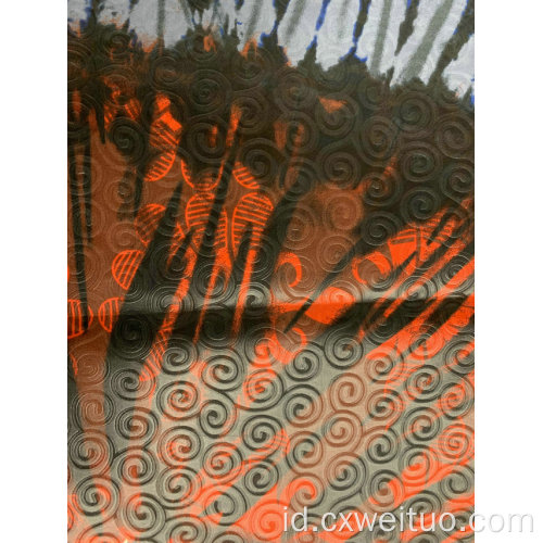 Bahan Tekstil African Wax mencetak kain
